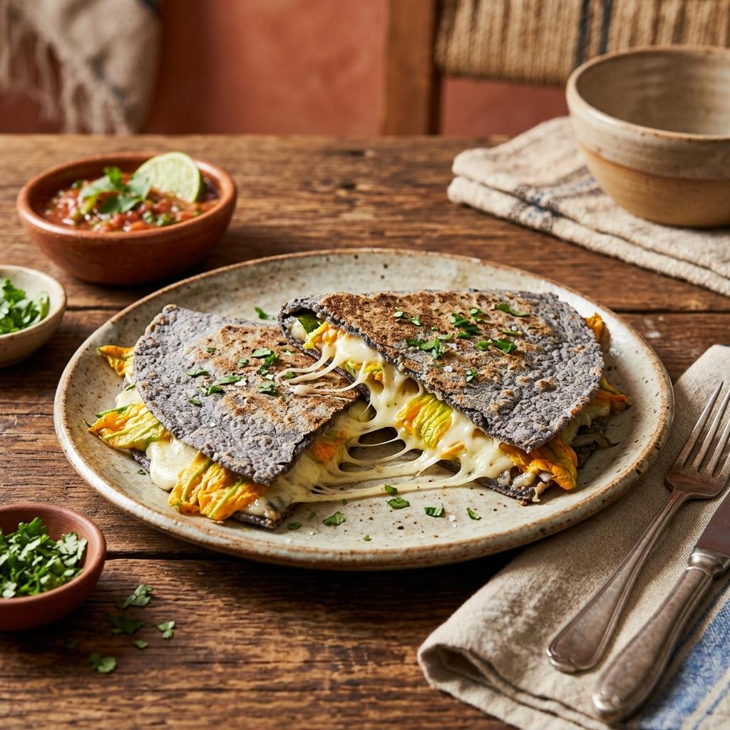 Quesadilla de Flor de Calabaza